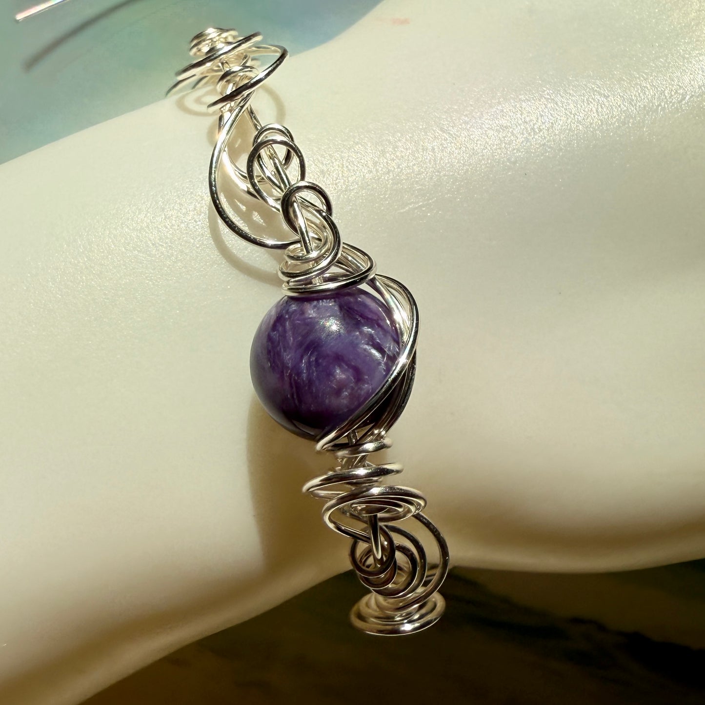 Stillness In The Storm: charoite bracelet