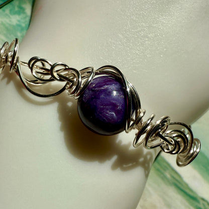 Stillness In The Storm: charoite bracelet