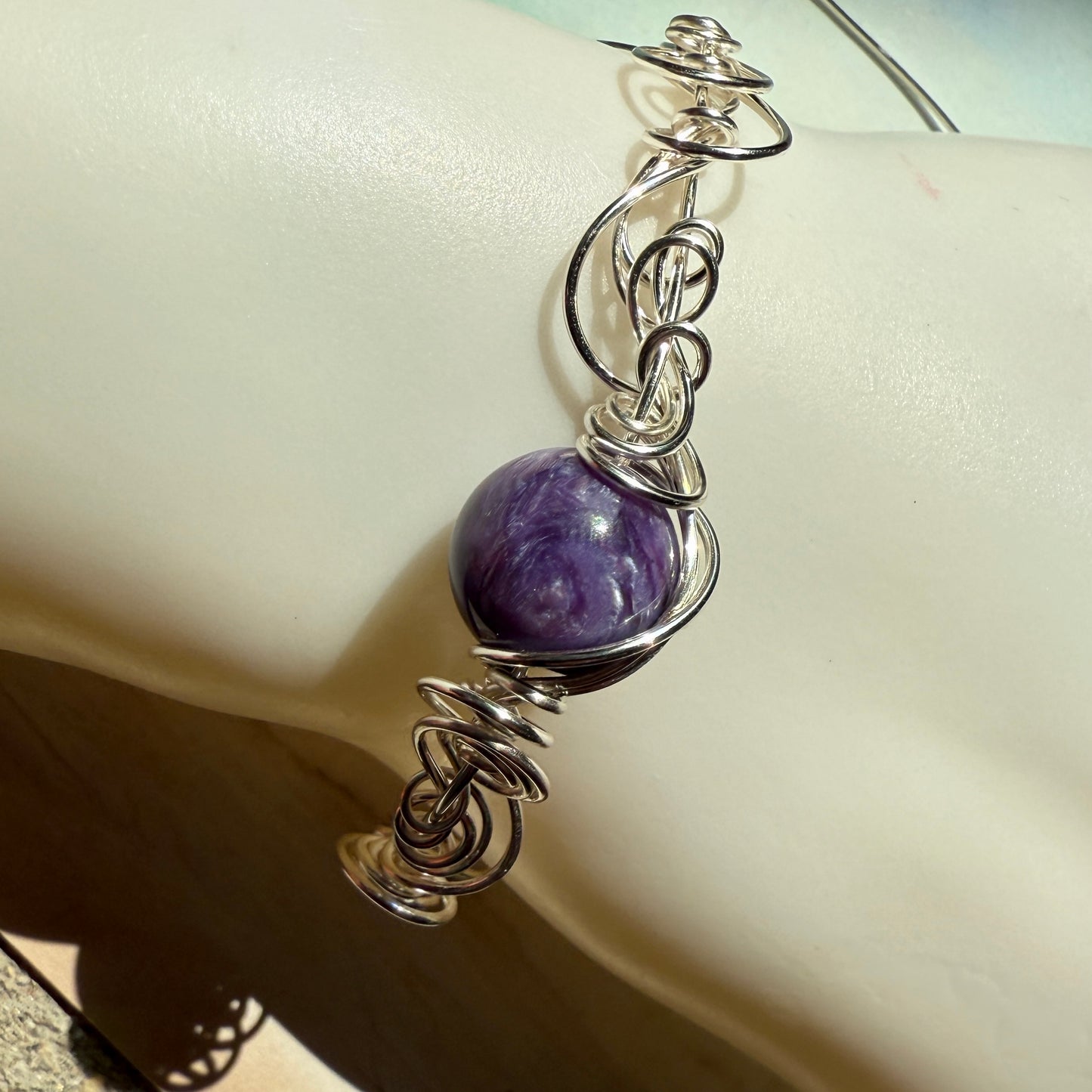 Stillness In The Storm: charoite bracelet