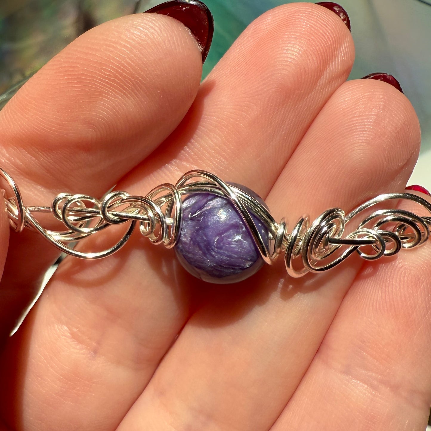 Stillness In The Storm: charoite bracelet