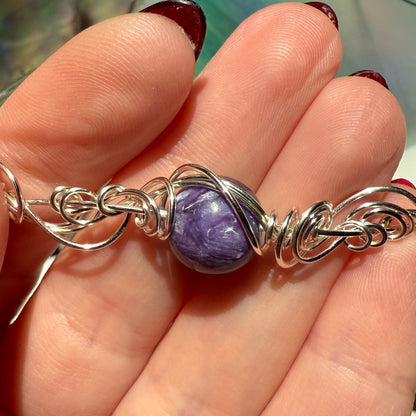 Stillness In The Storm: charoite bracelet