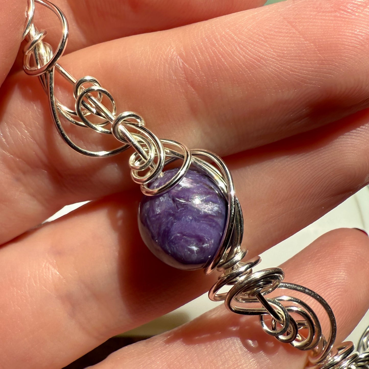 Stillness In The Storm: charoite bracelet