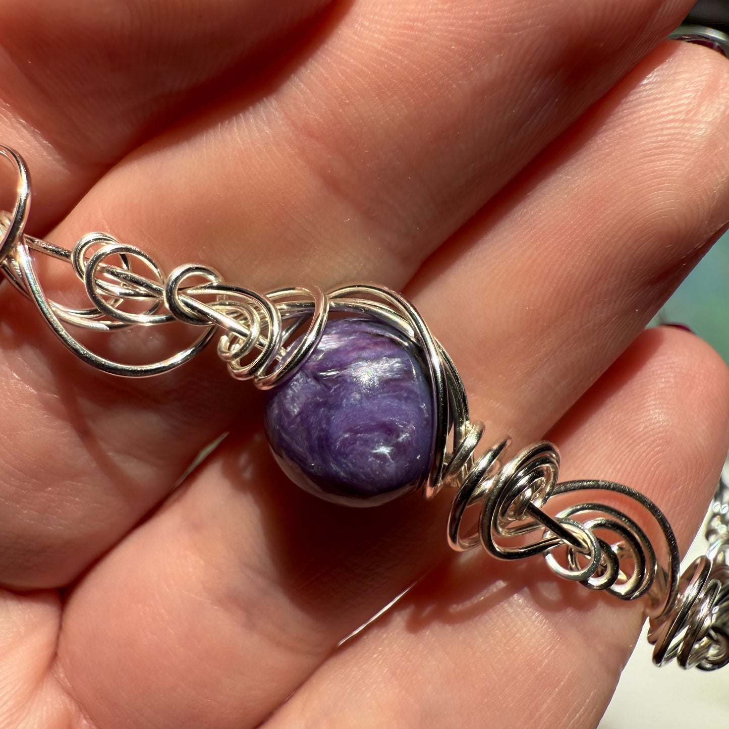 Stillness In The Storm: charoite bracelet