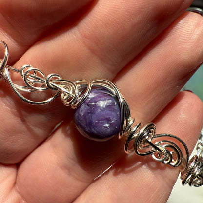 Stillness In The Storm: charoite bracelet