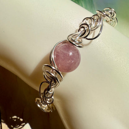 Stillness In The Storm: rose quartz bracelet
