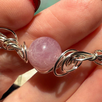 Stillness In The Storm: rose quartz bracelet