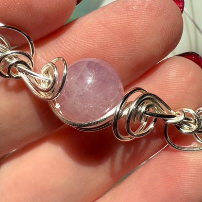 Stillness In The Storm: rose quartz bracelet
