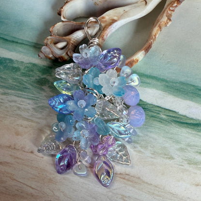 on the turning tide -  mermaid garden pendant