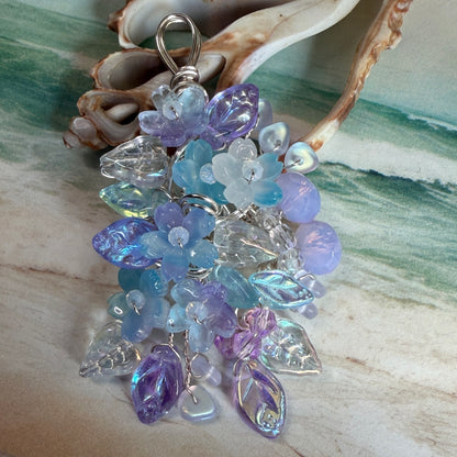 on the turning tide -  mermaid garden pendant