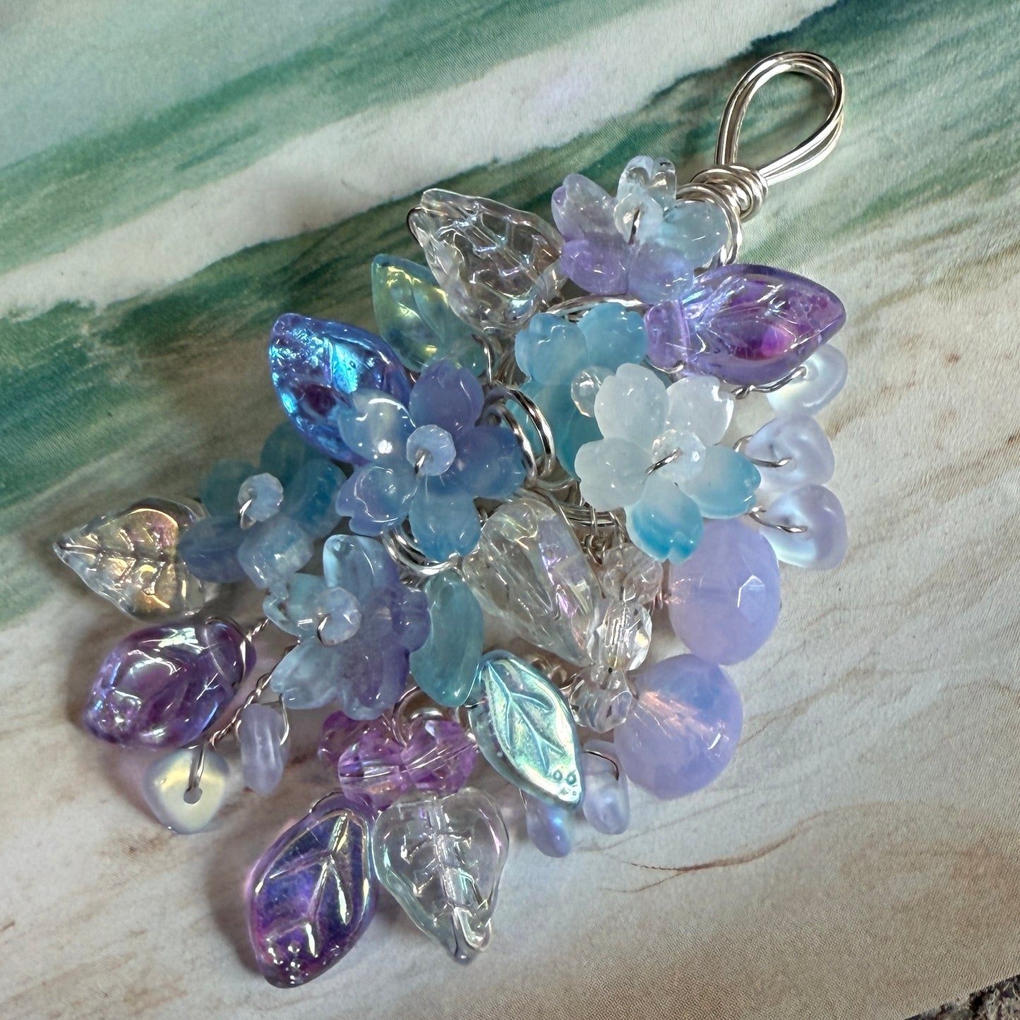 on the turning tide -  mermaid garden pendant