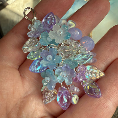 on the turning tide -  mermaid garden pendant