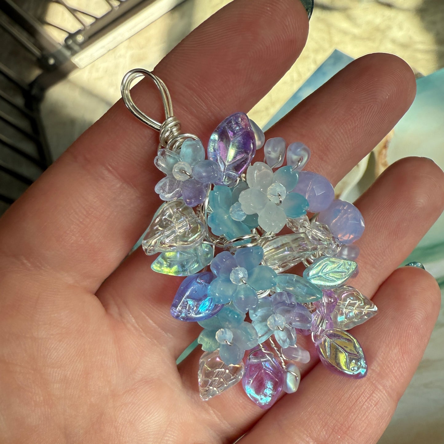 on the turning tide -  mermaid garden pendant