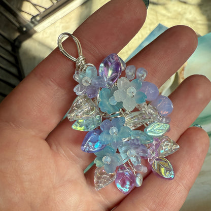 on the turning tide -  mermaid garden pendant