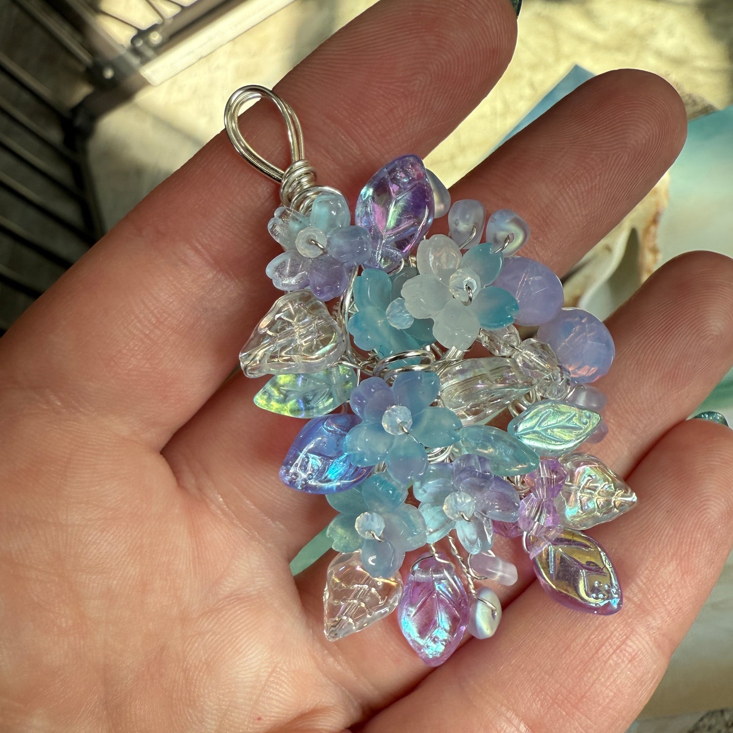 on the turning tide -  mermaid garden pendant