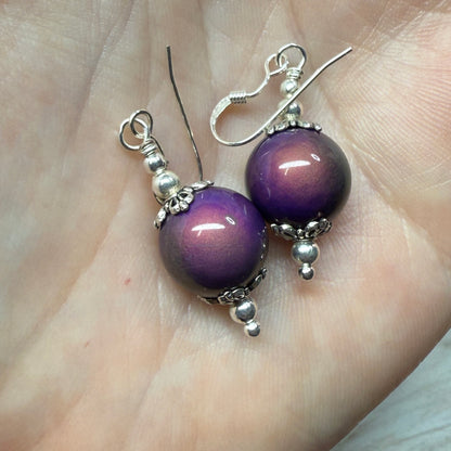 on the turning tide - thermal color-shift earrings