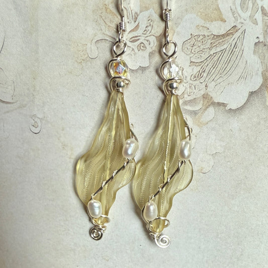 on the turning tide - kelp earrings