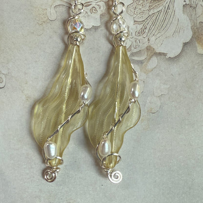 on the turning tide - kelp earrings