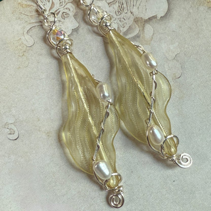on the turning tide - kelp earrings