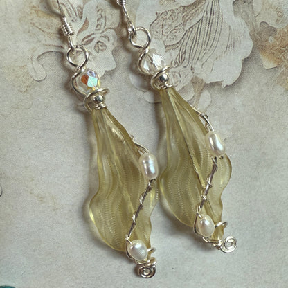on the turning tide - kelp earrings