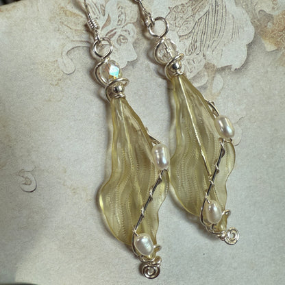 on the turning tide - kelp earrings