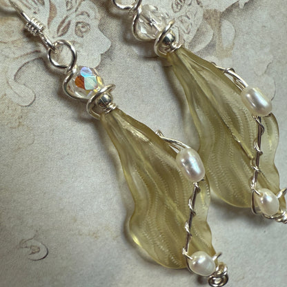 on the turning tide - kelp earrings