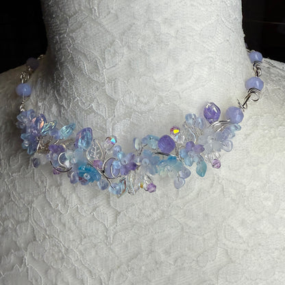 on the turning tide - mermaid garden necklace