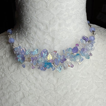 on the turning tide - mermaid garden necklace