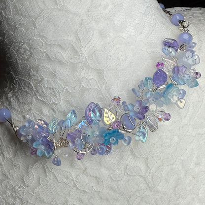 on the turning tide - mermaid garden necklace