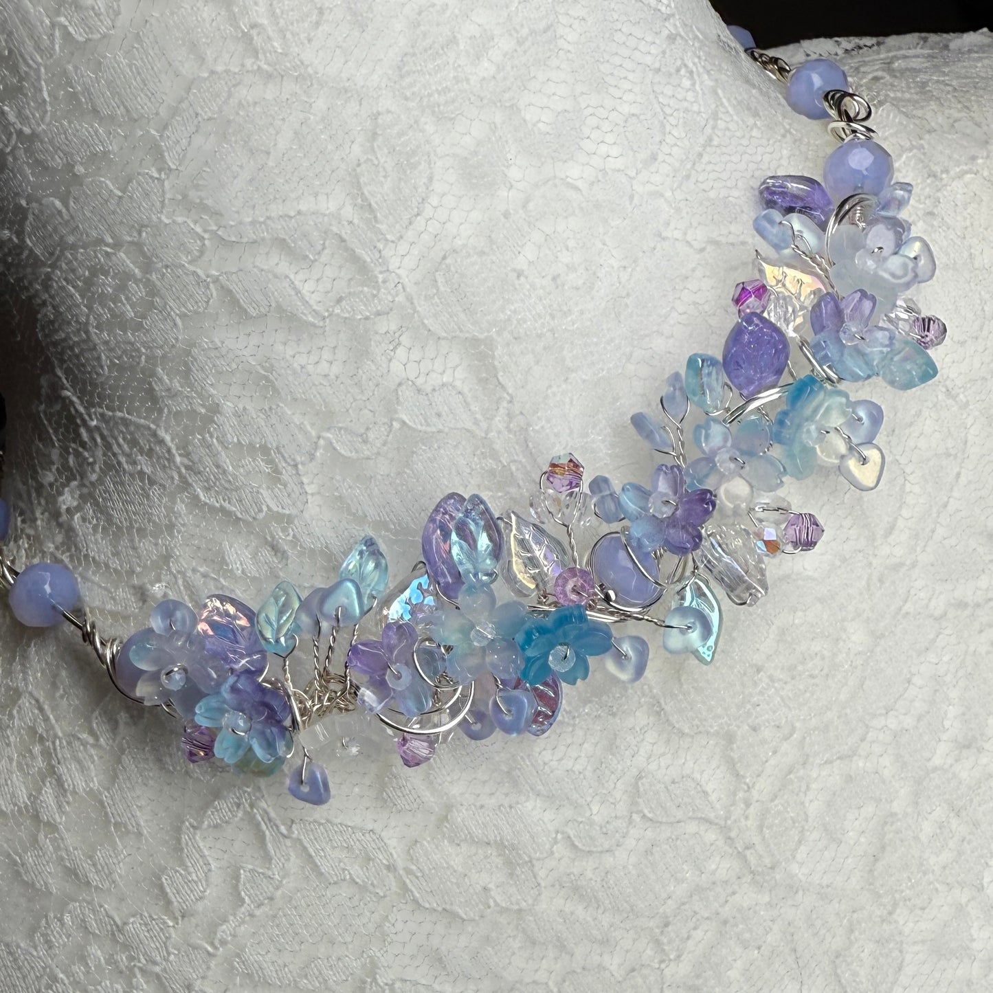 on the turning tide - mermaid garden necklace