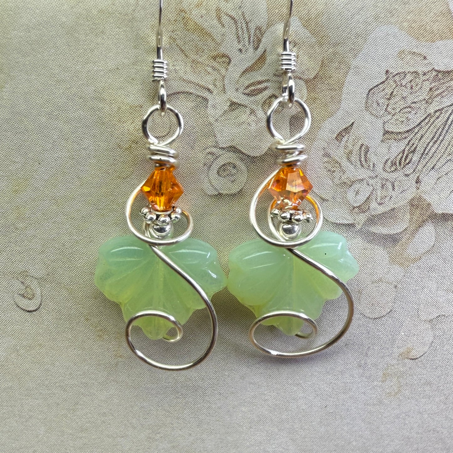 on the turning tide - leaf earrings