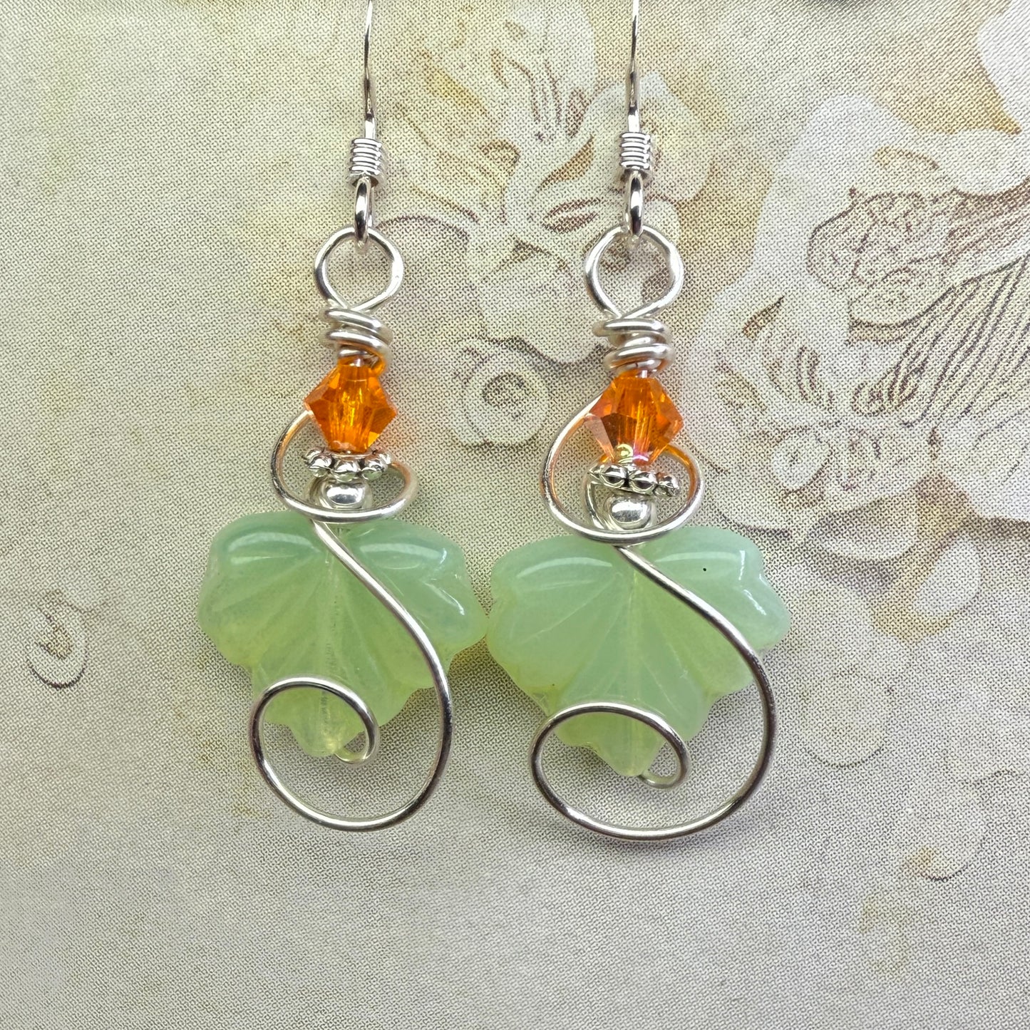 on the turning tide - leaf earrings