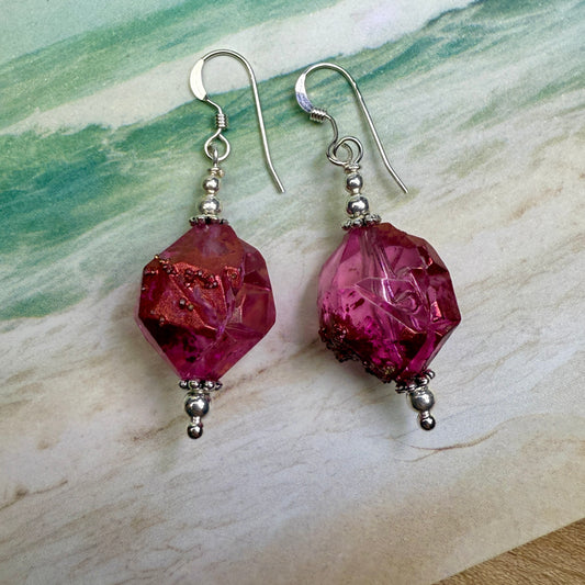 on the turning tide - vintage lucite earrings