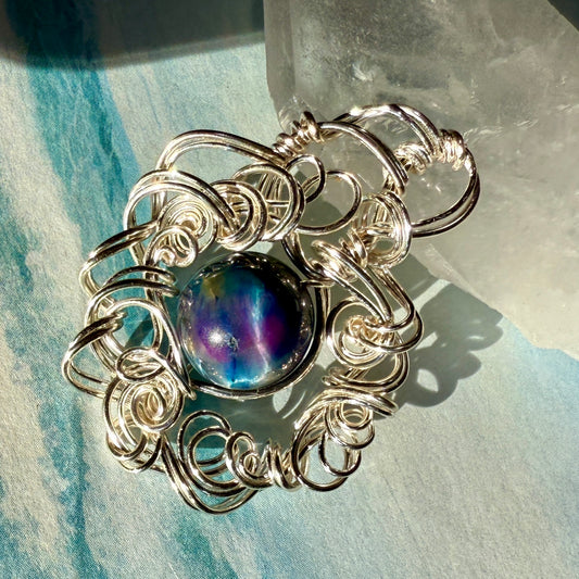 on the turning tide - nebula pendant