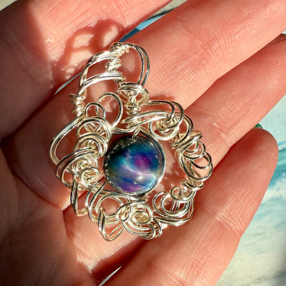 on the turning tide - nebula pendant