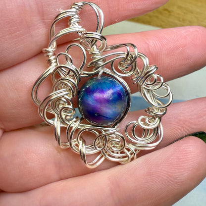 on the turning tide - nebula pendant