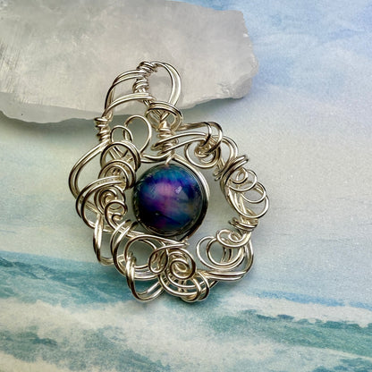 on the turning tide - nebula pendant
