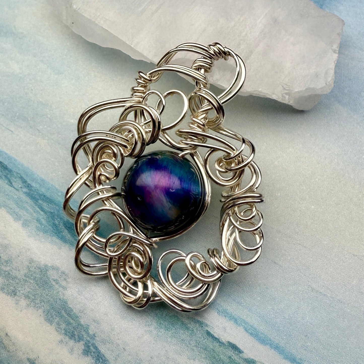 on the turning tide - nebula pendant
