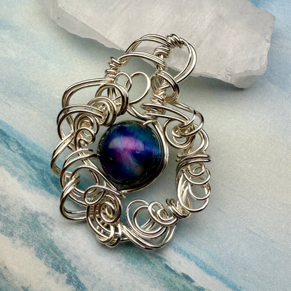 on the turning tide - nebula pendant