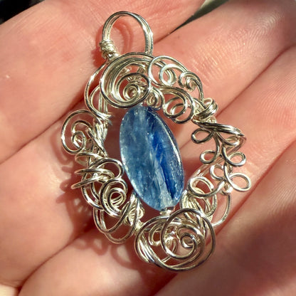 on the turning tide - kyanite pendant