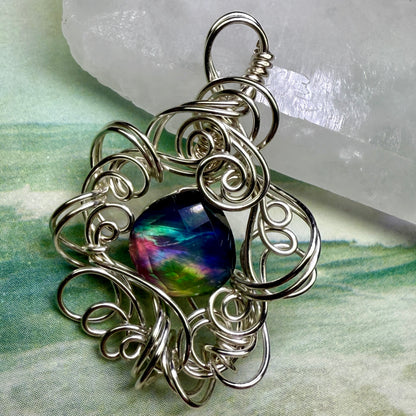 on the turning tide - brighter aurora pendant
