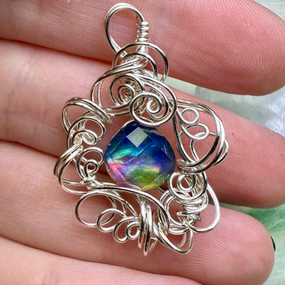 on the turning tide - brighter aurora pendant