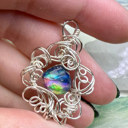 on the turning tide - brighter aurora pendant