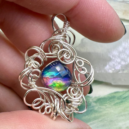 on the turning tide - brighter aurora pendant