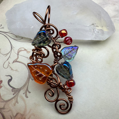 in the waiting woods - leaf & vine pendant