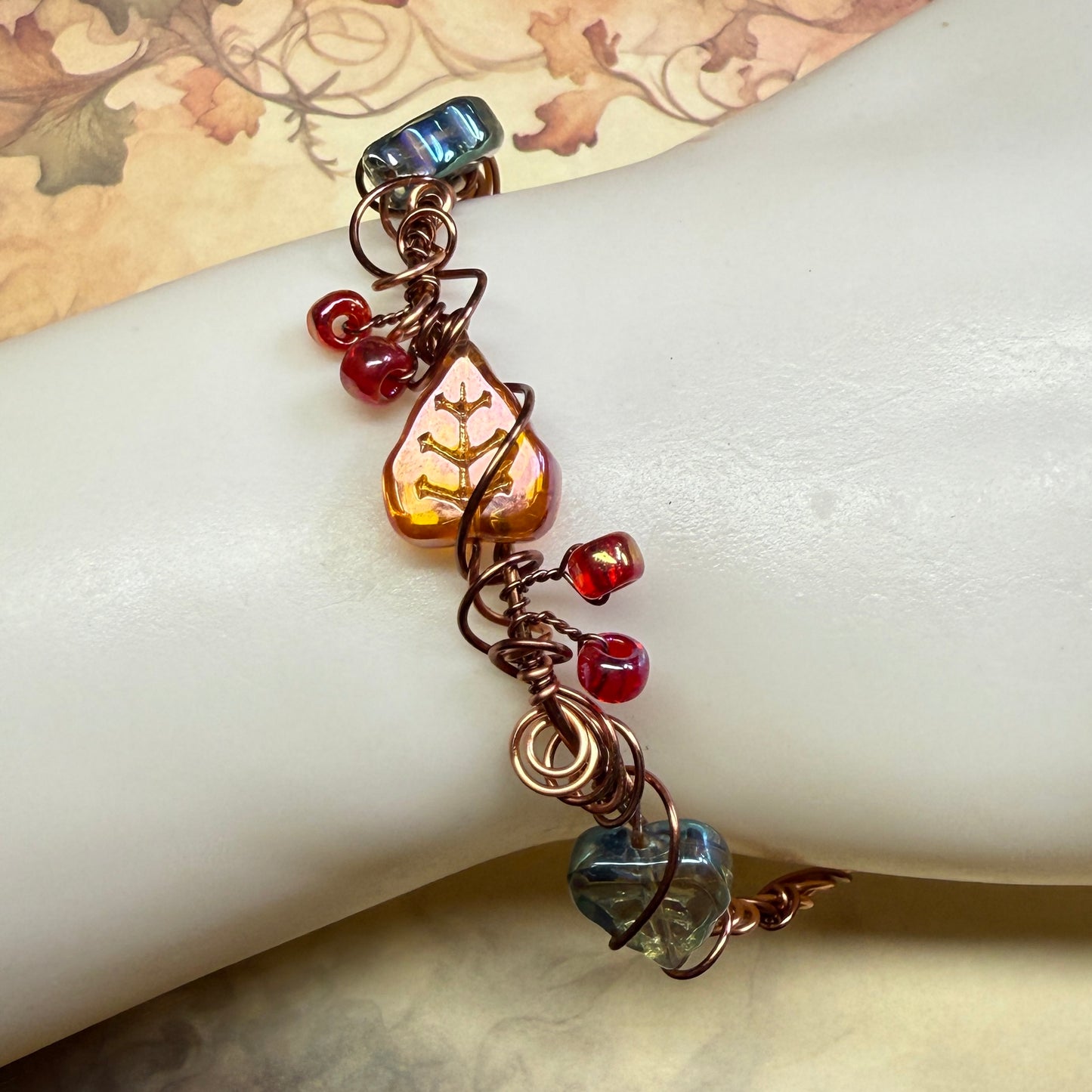 in the waiting woods - leaf & vine bracelet
