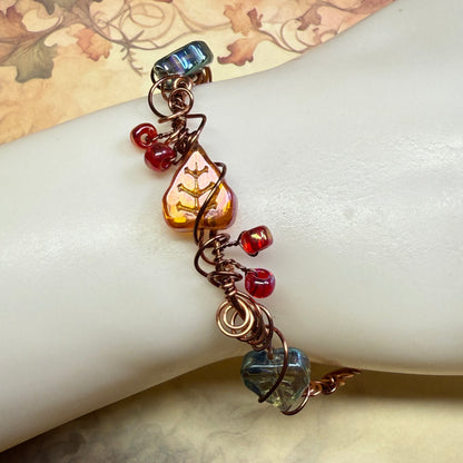 in the waiting woods - leaf & vine bracelet