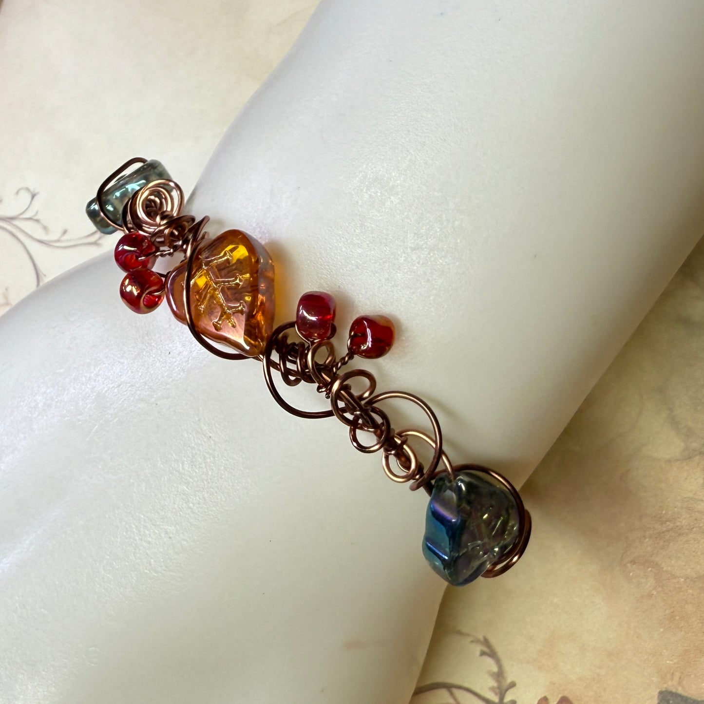 in the waiting woods - leaf & vine bracelet