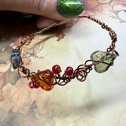 in the waiting woods - leaf & vine bracelet