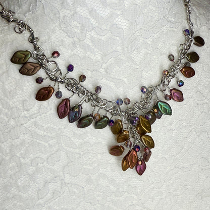 in the waiting woods - tricksy leaves necklace