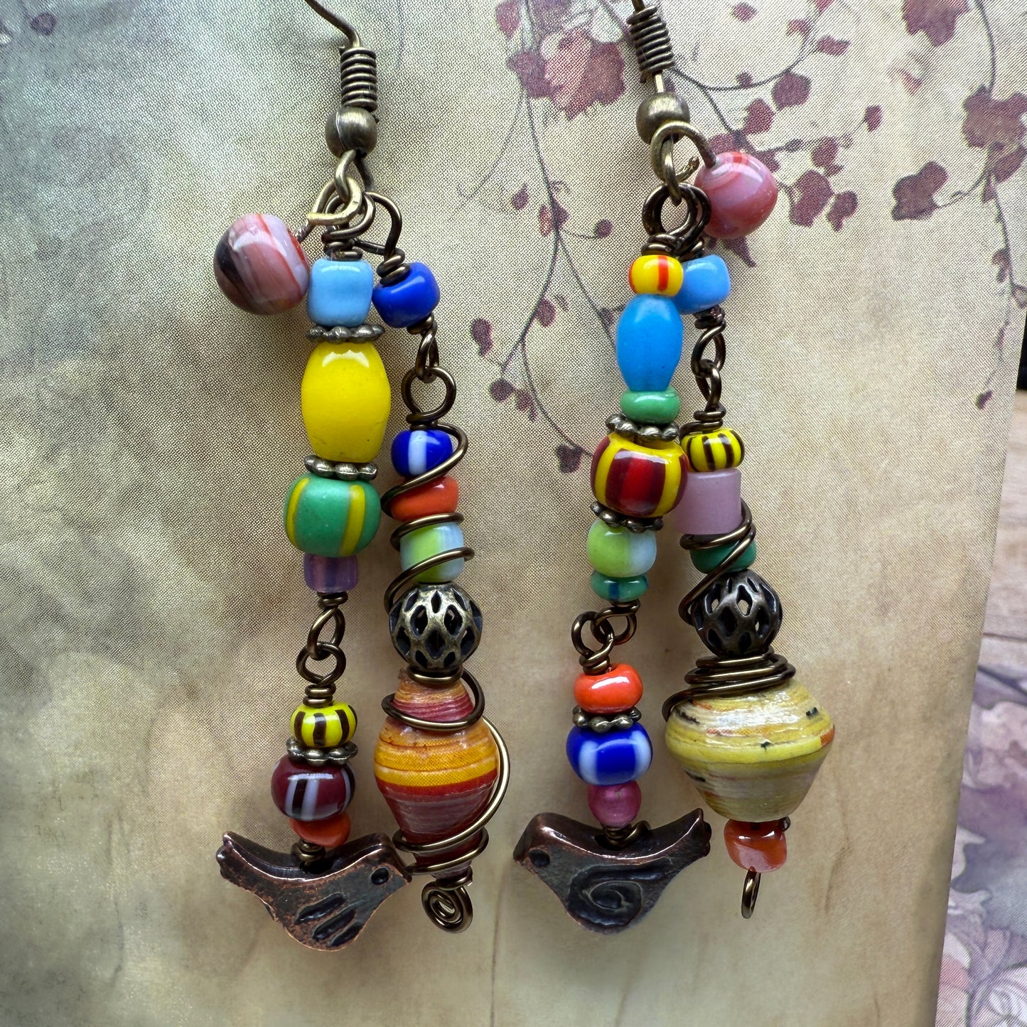 in the waiting woods - bird earrings #1